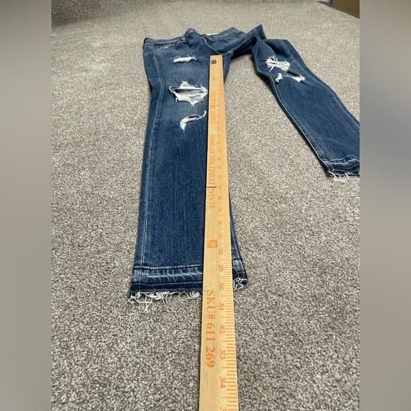 Designer Rag & Bone 10 inch Dre Jeans womens sz 25 distress blue jeans - Picture 12 of 15